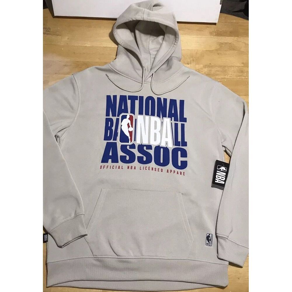 NWT Mens NBA Beige Tan Hooded Sweatshirt Official Final 4 Basketball Shirt Large